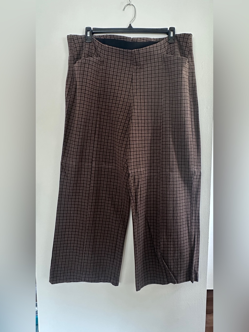 Brown Plaid Women’s Dress Pants